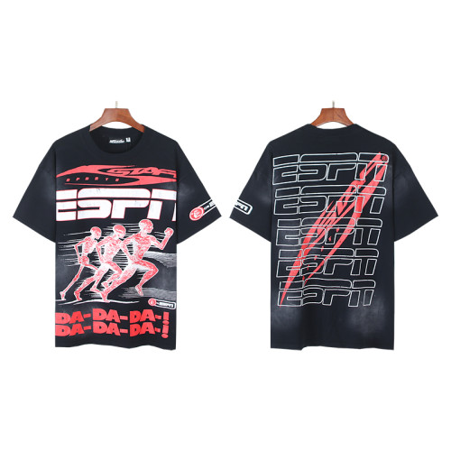 [Buy Two Get One Free]Runner's Slogan Printed Washed Version Tee 28531542