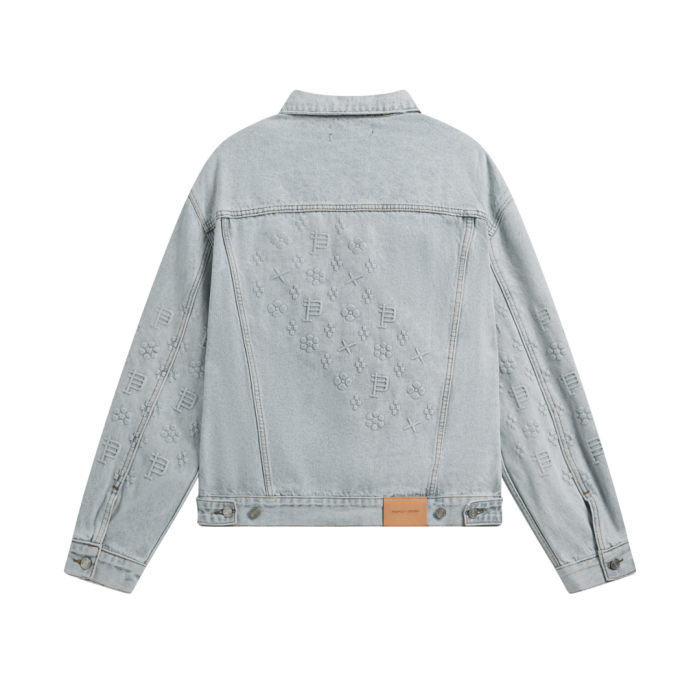 Patterned Printed Denim Jacket 28531564