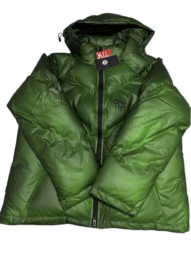 Thermochromic Hooded Embroidered Zipper Down Jacket 28548966