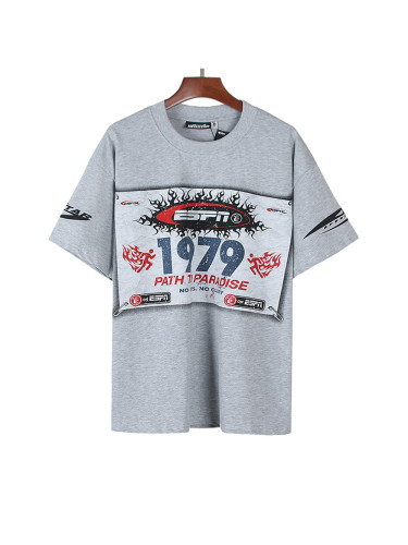 [Buy Two Get One Free]Sports Number Plate Print Tee 28559319