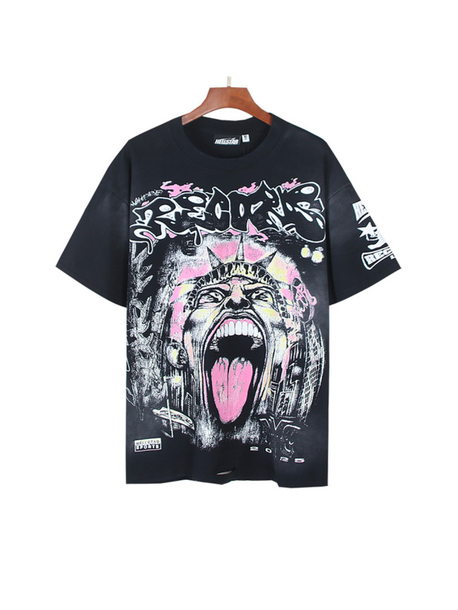 Parody Portrait Print Washed Version Distressed Tee 28559317