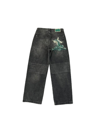 NYC to RIO Embroidered Pattern Jeans 28565692