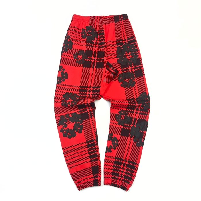 1:1 quality version Houndstooth Cotton Fleece Zipper Hoodie & Pants Set 3 colors 28566172