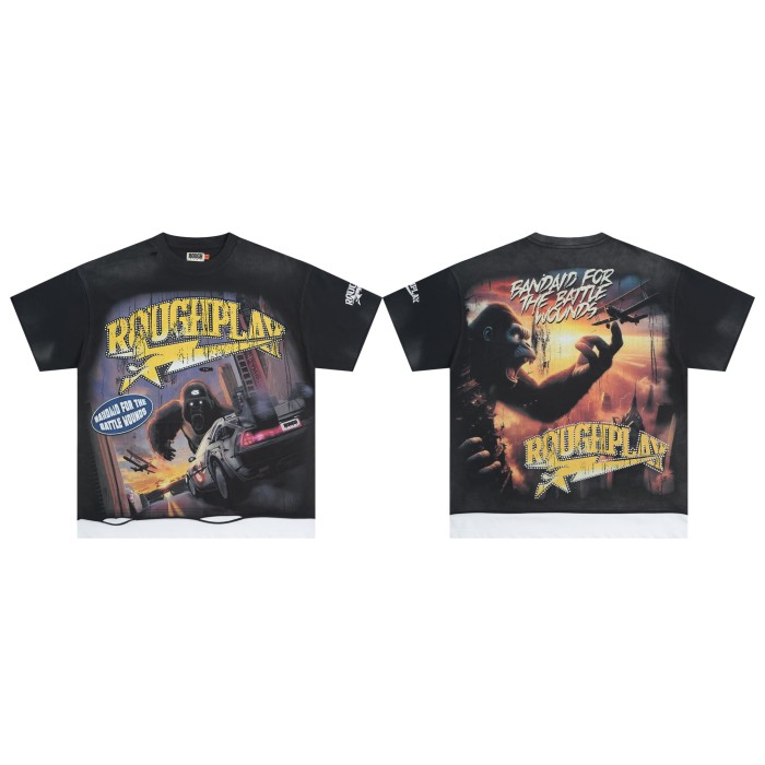 The Great Ape War Hotfix Rhinestone Print Washed Version Tee 28572227