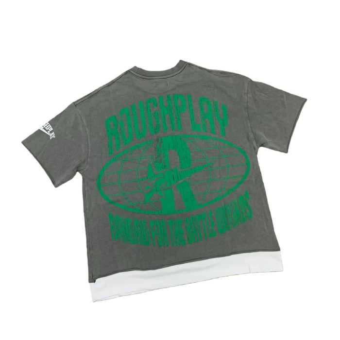 Green Hood Hotfix Rhinestone Print Washed Version Tee 28572226