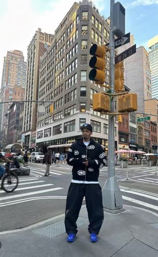 1:1 quality version Cloud Flower Print Zipper Hoodie & Pants Set 28572259