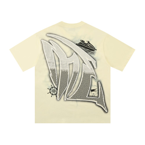 Black and White Rhinestone Angel Jet Ski Print Tee 28592931
