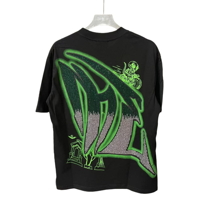 Goblin Rhinestone Letter Print Tee 28592930