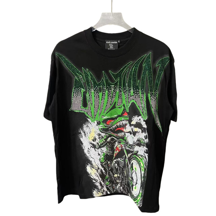 Goblin Rhinestone Letter Print Tee 28592930