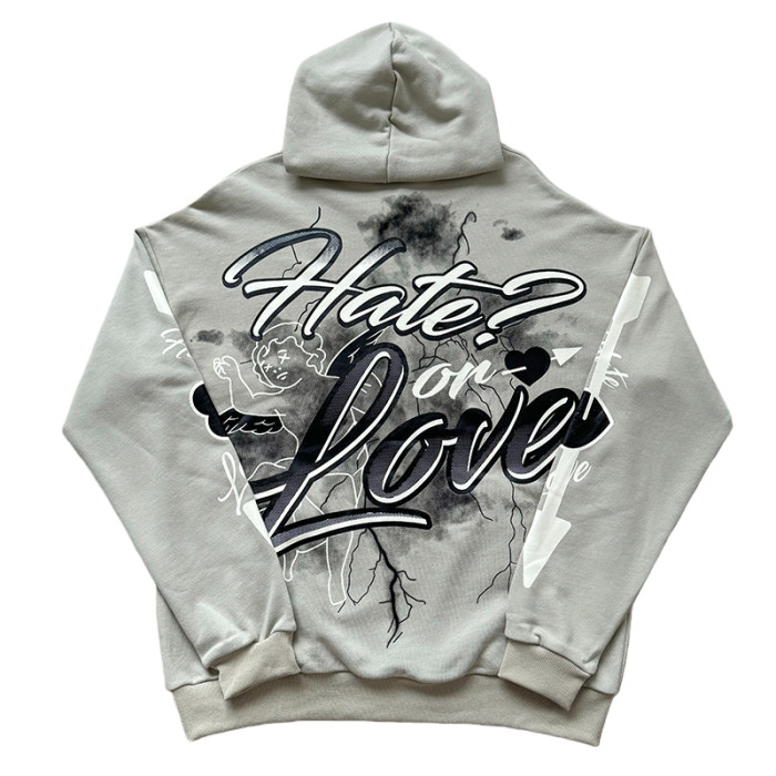 Street Graffiti Print Hoodie & Pants Set 3 colors 28594833
