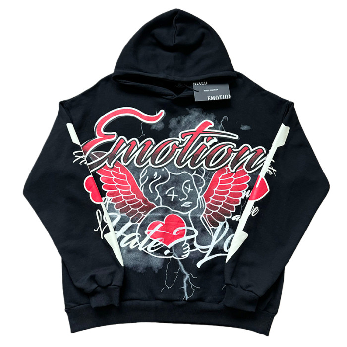 Street Graffiti Print Hoodie & Pants Set 3 colors 28594833