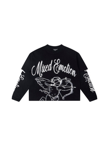 Logo Printed Diamond Fake Two-Piece Long-Sleeve T-Shirt 2 colors 28434339