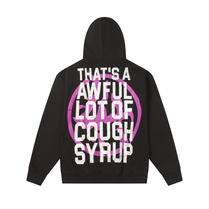 Purple Graffiti Letter Print Hoodie hoodie 28599020
