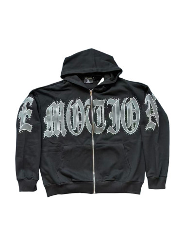 Signature rhinestone Zipper Hoodie 2 colors 28599037