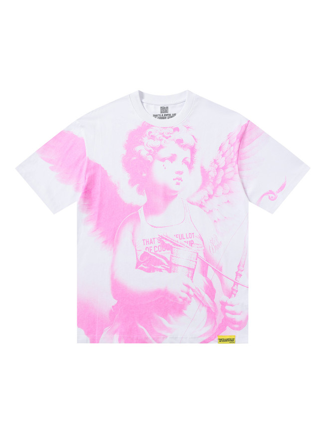 Pink Angel Print Tee 4 colors 28599022