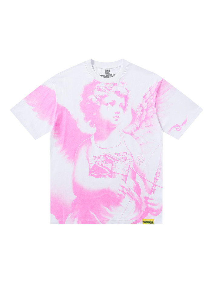 Pink Angel Print Tee 4 colors 28599022