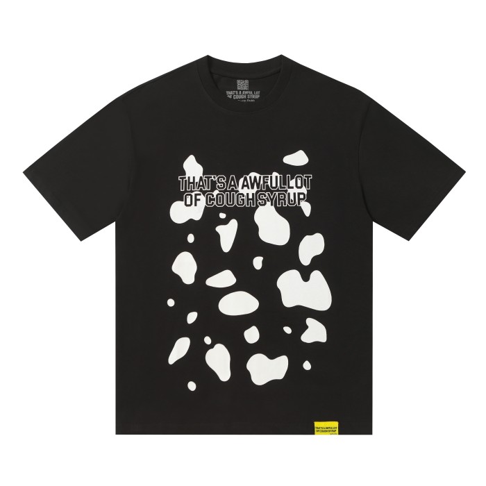 Color-blocked letter print Tee 2 colors 28600202