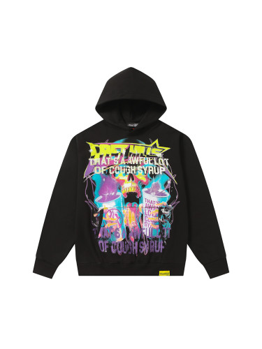 Skull Purple Syrup Cup Print Hoodie 28620242