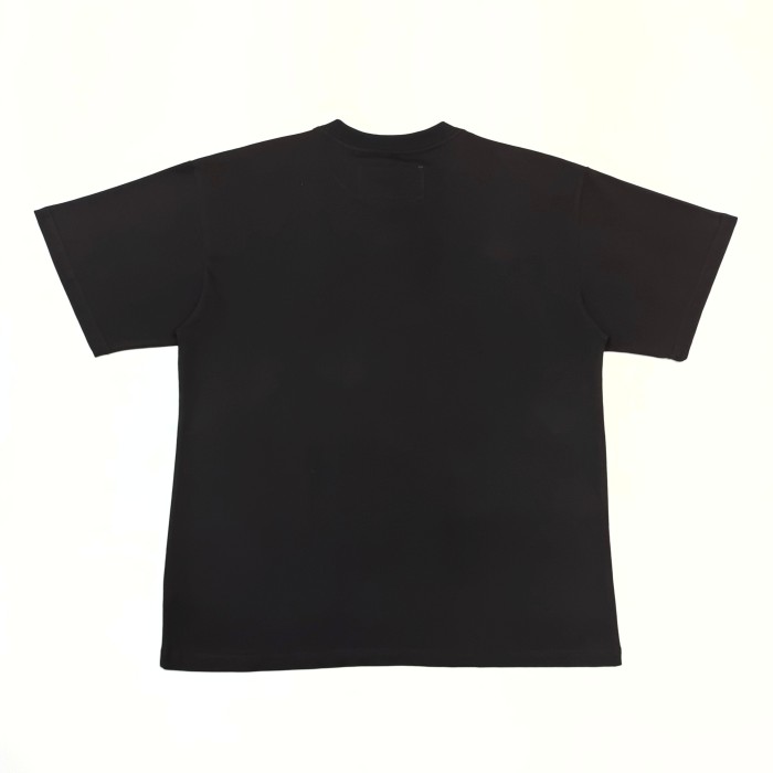[Big & Tall for weights up to 220 lbs]1:1 quality version Black Layered with White Letter Print Tee 28620255