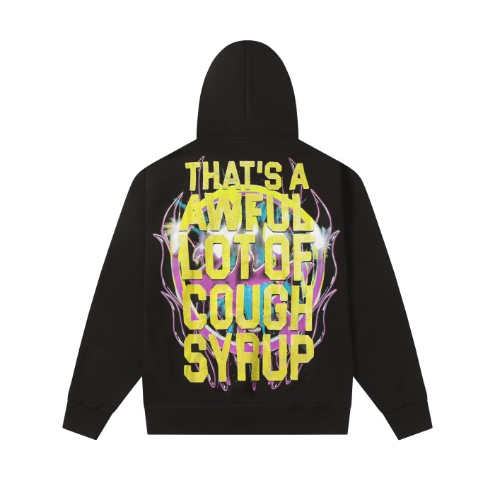 Skull Purple Syrup Cup Print Hoodie 28620242