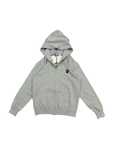 1:1 quality version Embroidered Ape Head Badge Zipper Hoodie 2 colors 28431390