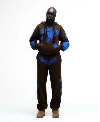 [Buy One Get One Free] 1:1 quality version Blue Star Print Hoodie & Pants Set 28623281