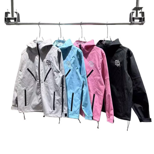 Letter Embroidered Logo Zipper Jacket 4 colors 28623272