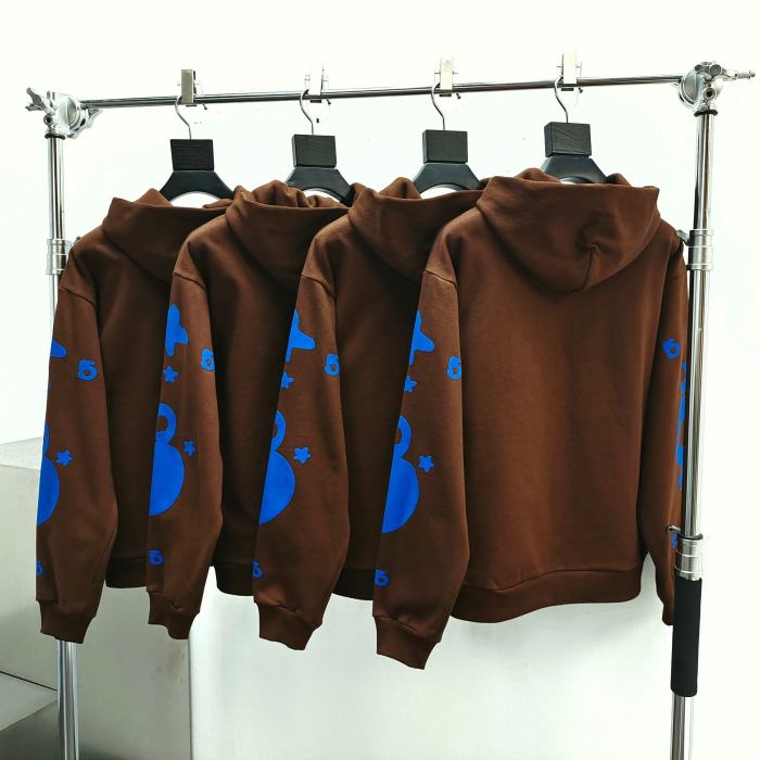 1:1 quality version Blue Star Print Hoodie & Pants Set 28623281