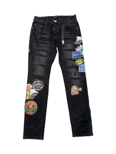 [Buy One Get One Free] 1:1 quality version Badge Patch Embroidered Jeans 28622976