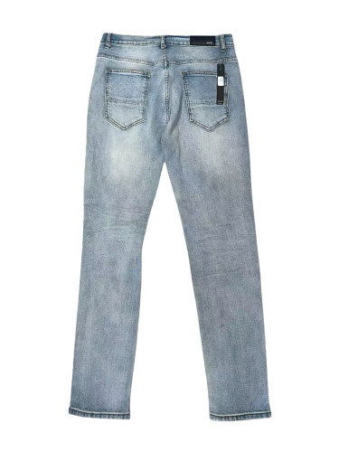 [Buy One Get One Free] 1:1 quality version Drip-Painted Distressed Denim Jeans 28624034