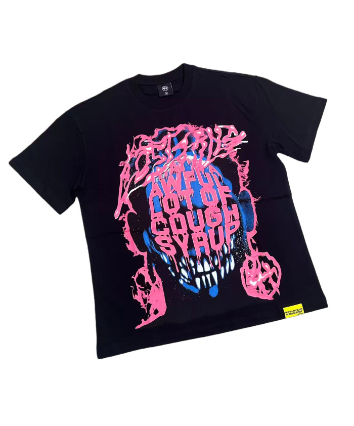 Pink Graffiti Print Tee 2 colors 28624551