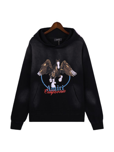 [Buy One Get One Free]Pegasus Print Washed Version Hoodie 2 colors 28624560