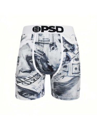 Grey and White Portrait Style Print Boxer Briefs 28628346