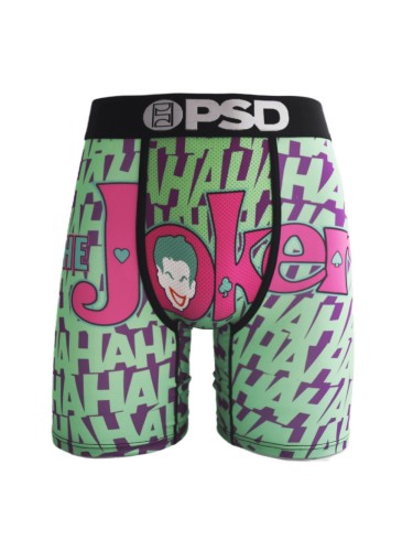 Green Maniacal Joker Print Boxer Briefs 28629045
