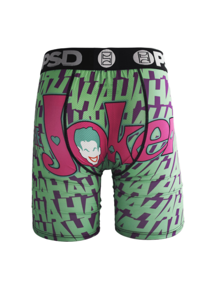 Green Maniacal Joker Print Boxer Briefs 28629045