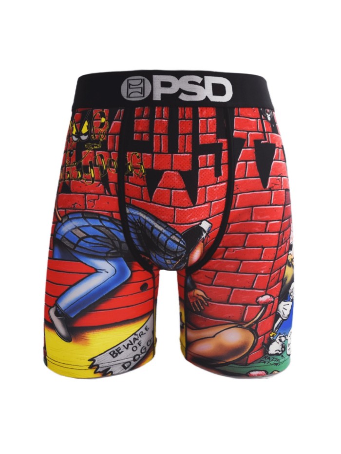 Dog-stealing Cartoon Print Boxer Briefs 28629050