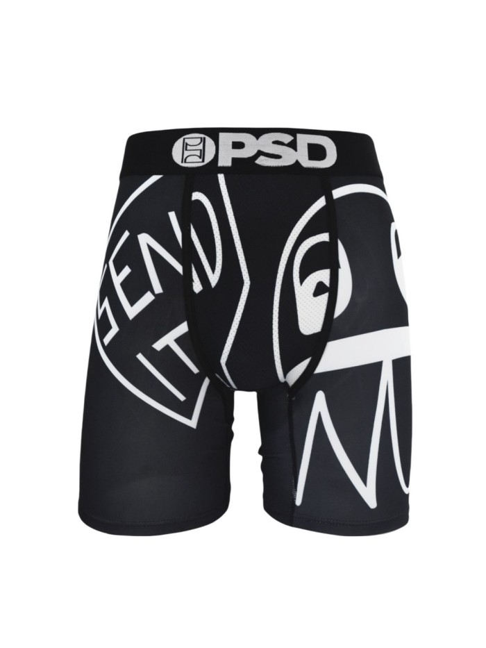 White Line Cartoon Print Boxer Briefs 28629047