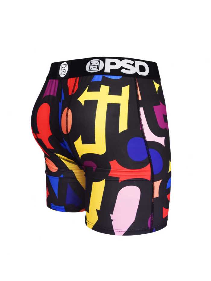Bright Color Geometric Print Boxer Briefs 28629054