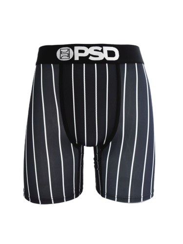 White Vertical Striped Print Boxer Briefs 28629046