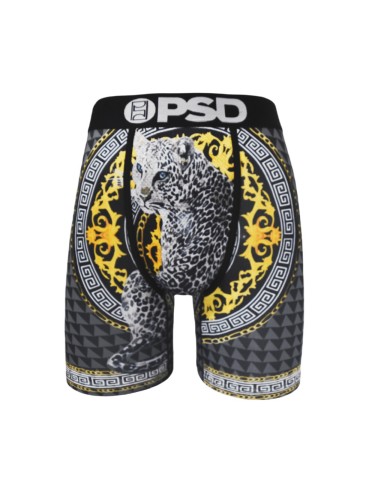 Golden Pattern Snow Leopard Print Boxer Briefs 28629057