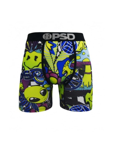 Green Big-eyed Alien Print Boxer Briefs 28629055