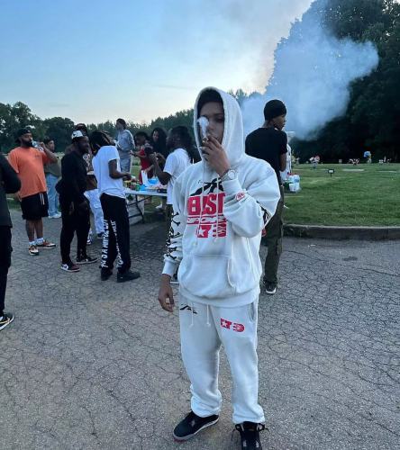 [Buy One Get One Free][Big & Tall for weights up to 260 lbs]1:1 quality version Beige Skull Slogan Logo Hoodie & Sweatpants Set with NFC tag