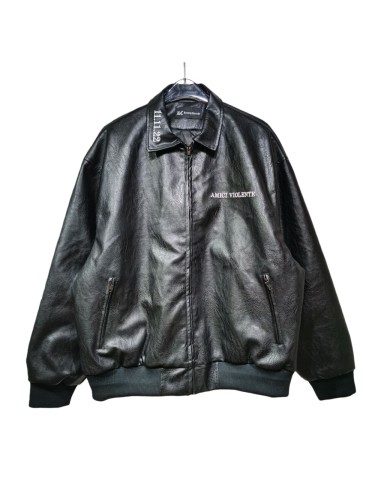 Drake VAVA Same Motorcycle Leather Jacket 28630924