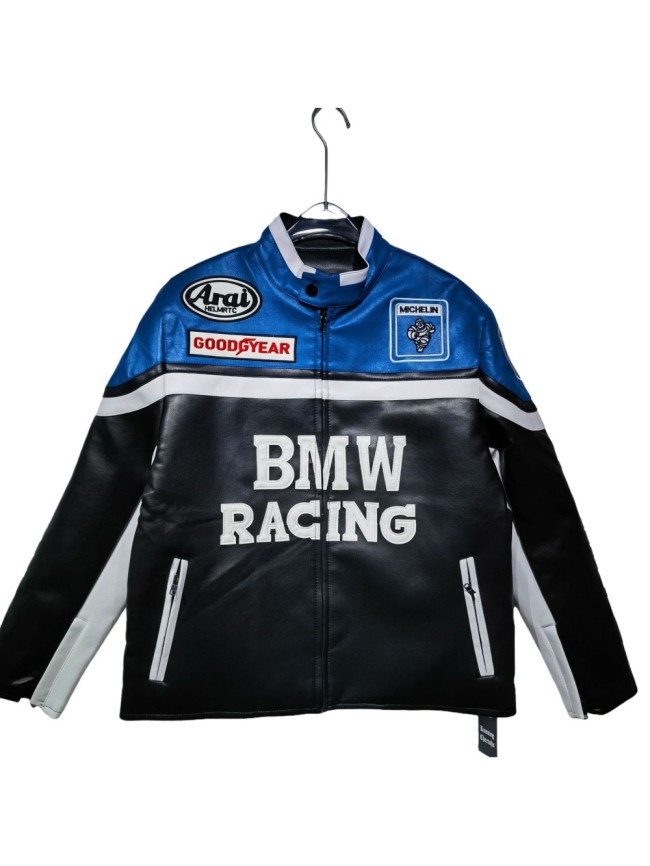 Patchwork Embroidery BMW Motorcycle Leather Jacket 28630929