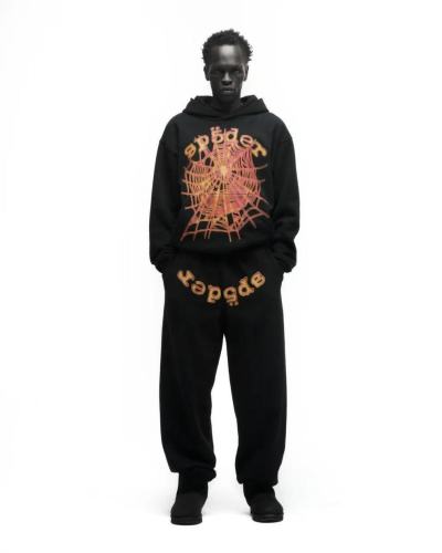 [Buy One Get One Free] 1:1 quality version Pumpkin Alphabet Spider Web Print Hoodie & Pants Set 28631072
