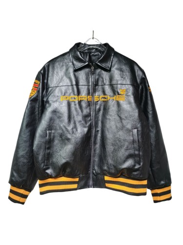 James Train Locomotive Embroidered Leather Jacket 3 colors 28630925