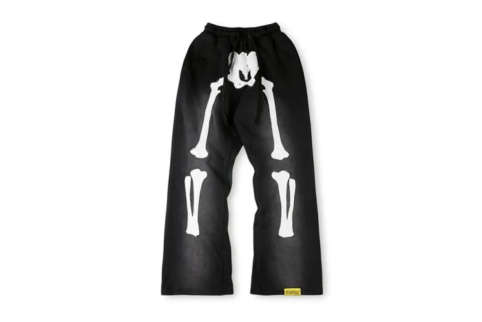 Skull Bone Embroidery Logo Printed Pants 28632499