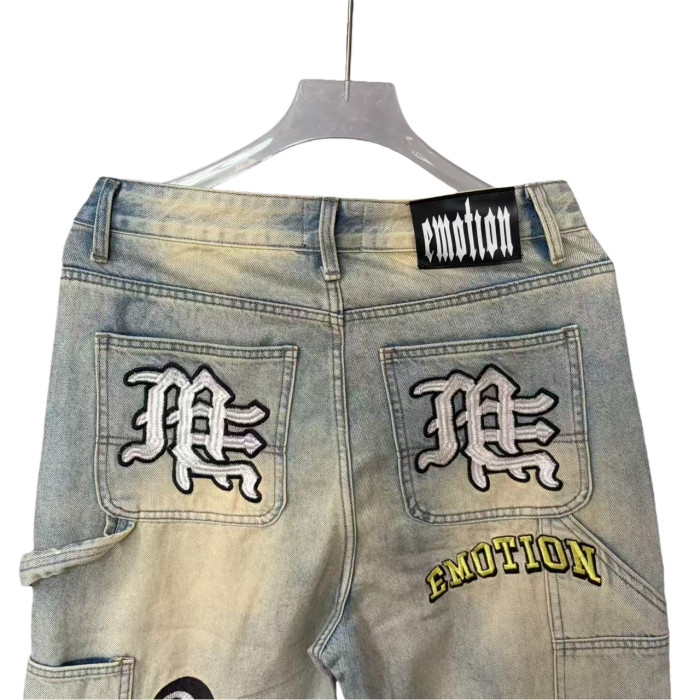 Patchwork Embroidered Denim Jeans 28632431