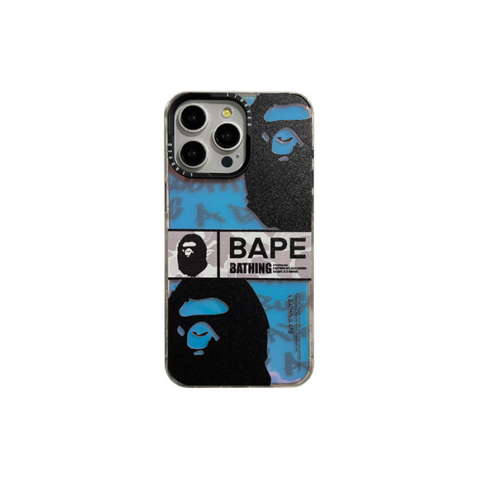 Laser Gradient Ape Head iPhone Case 2 colors 28632444