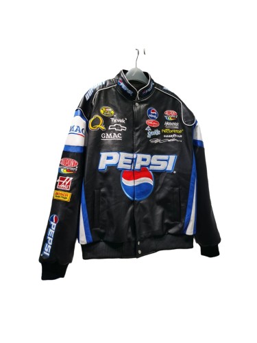 Pepsi NASCAR Commemorative Embroidered Leather Jacket 28635780